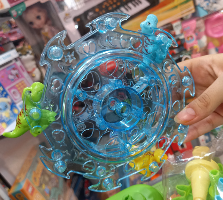 اسباب بازی لگو طرح چرخ و فلک چرخ دنده ای باتریخور مدل دایناسور