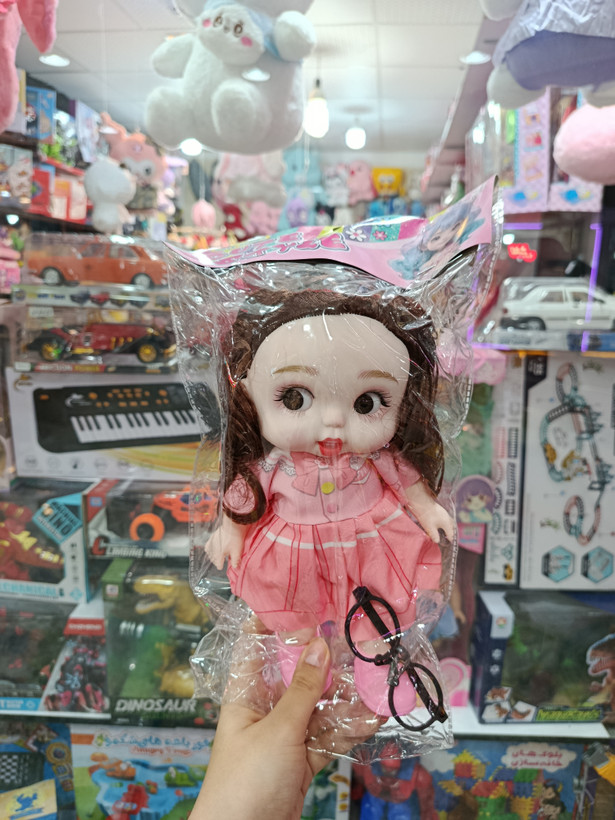 عروسک دختر عینکی موزیکال و وارداتی